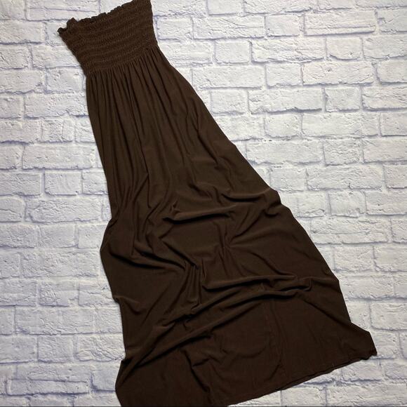 La Palapa Maxi Dress in Brown - Picture 1 of 5